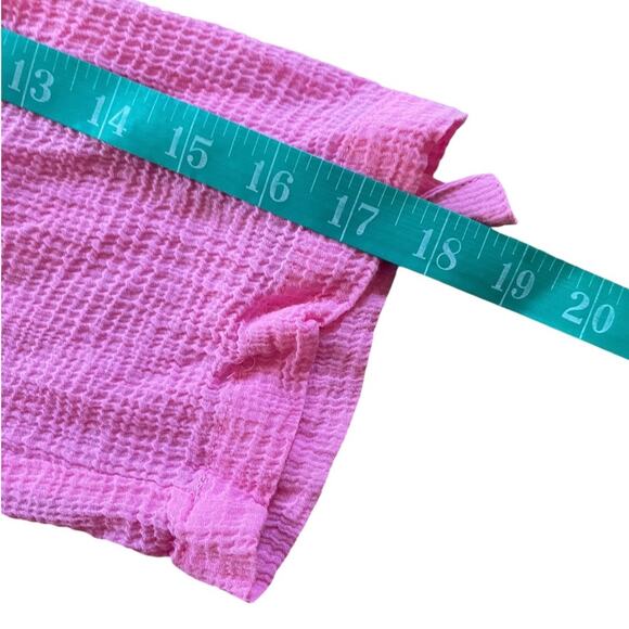 Tommy Bahama Shirt Blouse Women XL Casual Coastline Resort Gauze Cotton Top Pink - Picture 11 of 13